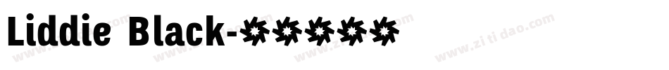 Liddie Black字体转换